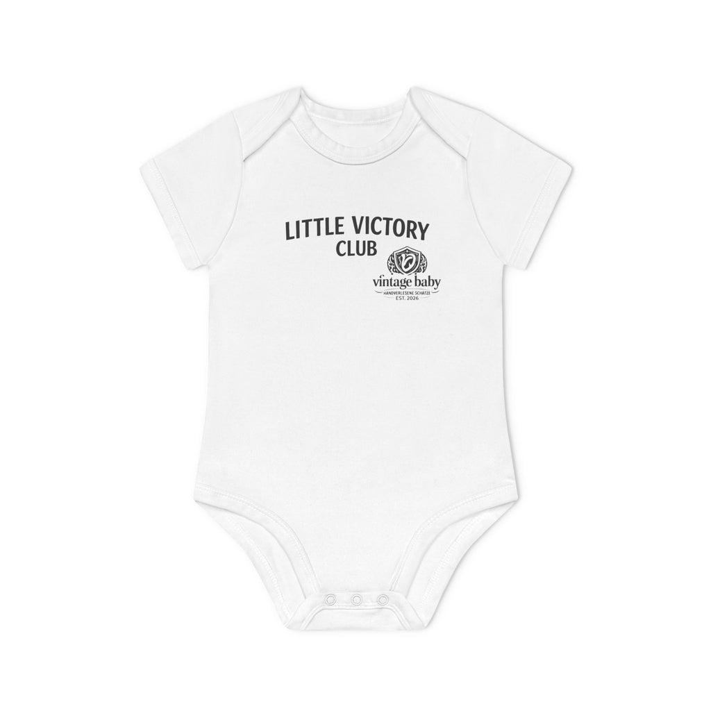 Baby-Body „Little Victory Club“ Kurzarm-Body aus Bio‑Baumwolle