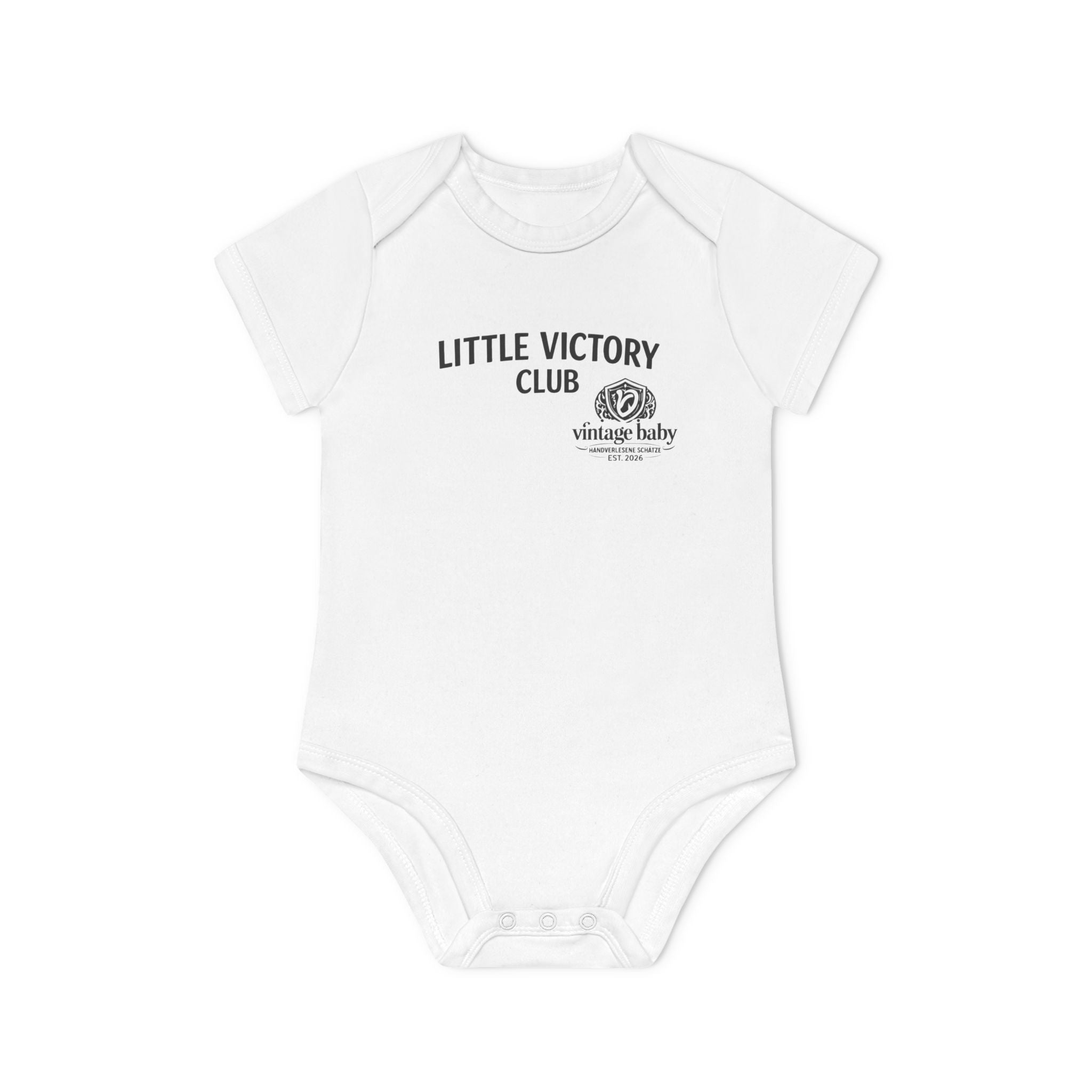Baby-Body „Little Victory Club“ Kurzarm-Body aus Bio‑Baumwolle